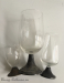 3 vintage beverage glasses 