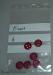 Red retro flower buttons. — ReFabFun