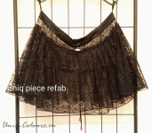 Black lace Mini skirt