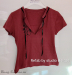 Dark red refab top — Studio-Unicps
