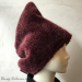 Bordeaux fake-fur hat (52) — Studio-Unicps