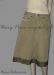 Sand colour re-fab. Jeans skirt — Studio-Unicps