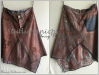 Brown painted jeans skirt — Studio-Unicps